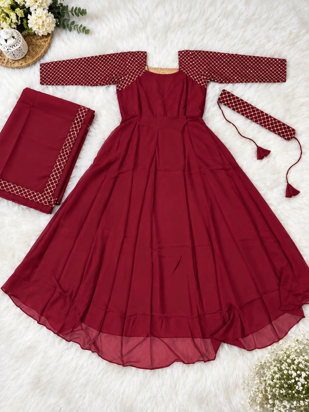 Sparkling Georgette Anarkali 4