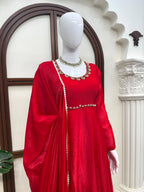 Fendi Silk Anarkali Set 4