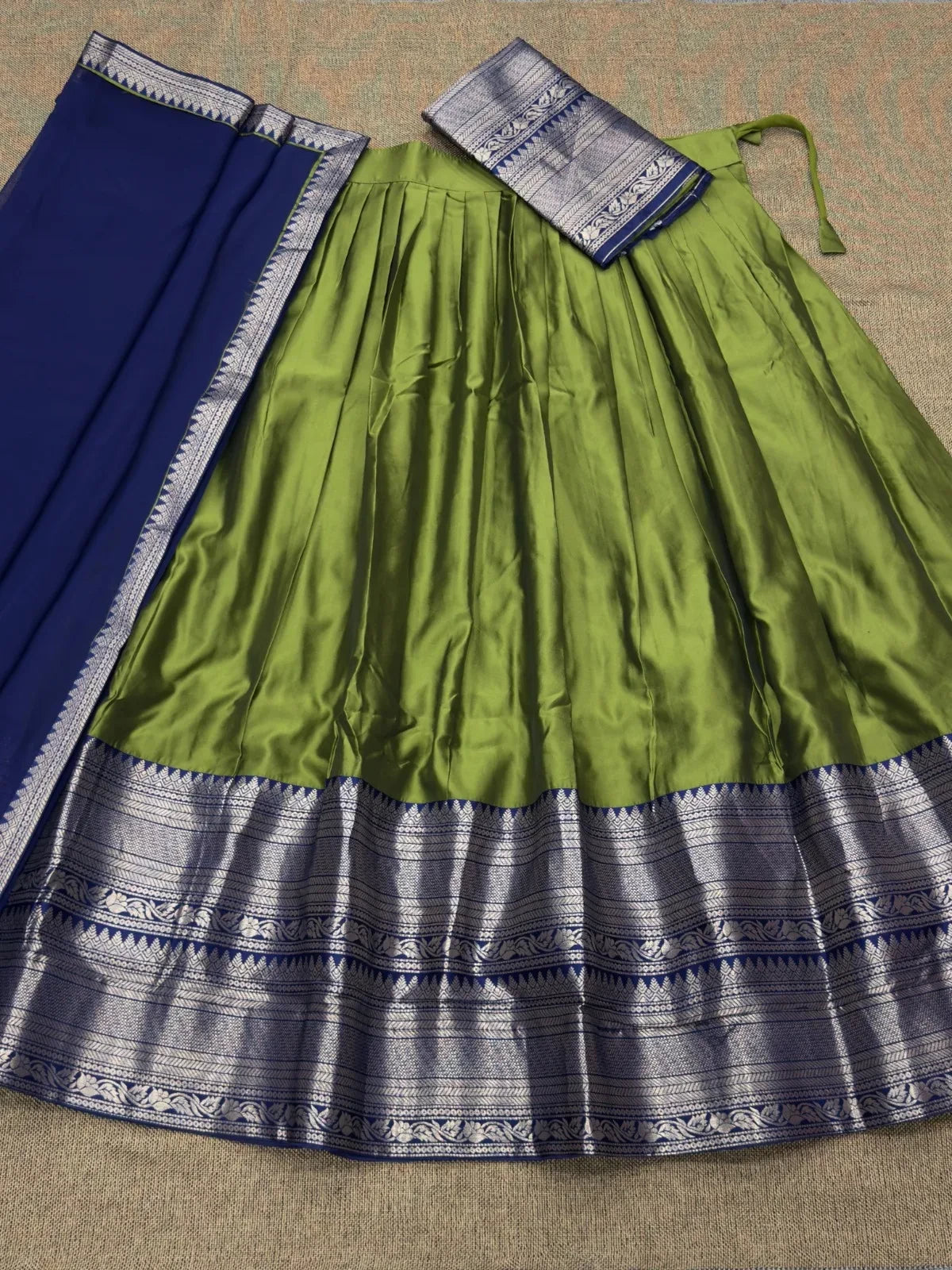 🌷🌷Traditional Kanjivaram Silk Half-Sarees🌷🌷 4