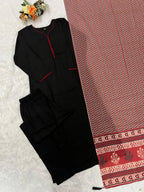 Rayon Kurti Pant Dupatta Set 9