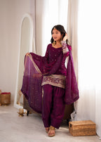 Fendy Silk Embroidered Kurta Set 1