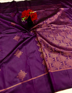 Soft Silk Saree with Blouse 6