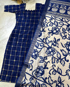 Kurti with Kalamkari Dupatta 8