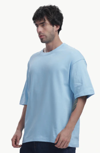 Oversized French Terry Cotton T-Shirt 5