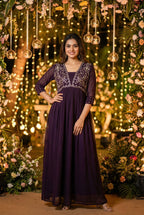 Ready to wear gown with embroidery and hand work 3