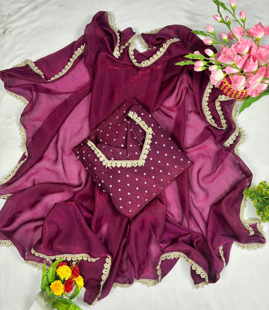 Nc Moss Gown with Dupatta 6