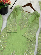 Silk Embroidered Kurta Set 5