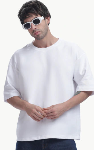 Oversized French Terry Cotton T-Shirt 3