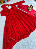 👑🌸Premium Georgette Minnale Anarkali Set With Bottom & Dupatta🌸👑 9