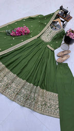 Roman Silk Anarkali Set 7