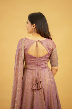 Mayuri Mauve Anarkali with Dupatta 3