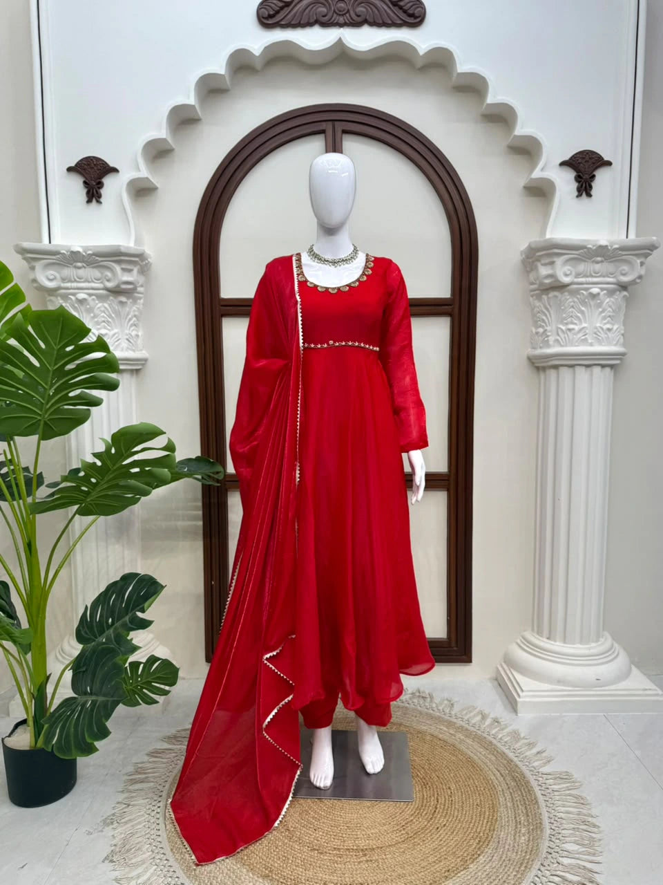 Fendi Silk Anarkali Set 10