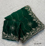 Fancy Space Silk Saree with Sequin Embroidery & C Pallu 4