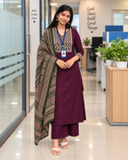 Cotton Ajrakh Print Kurta Set 6