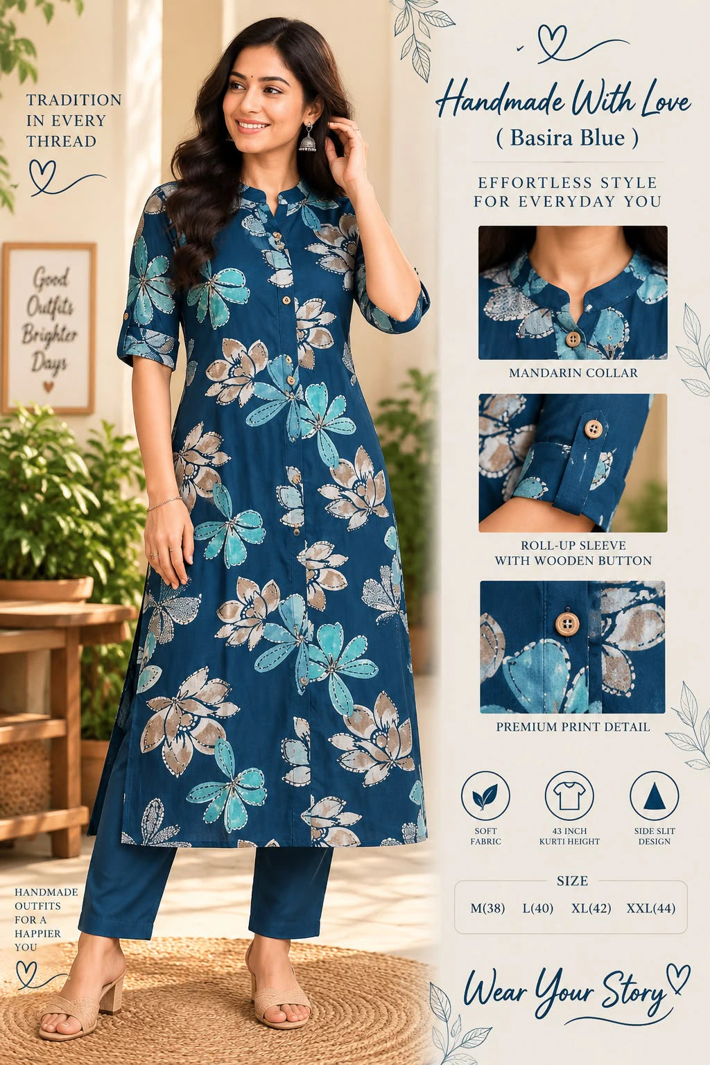 Bamboo Cotton Kurta Set 2