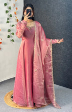 Kabana Handwork Gown with Dupatta 4