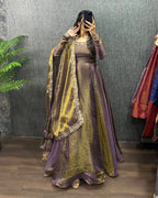 Silk Jacquard Gown 5