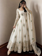 Fendy Silk Gown with Dupatta 7