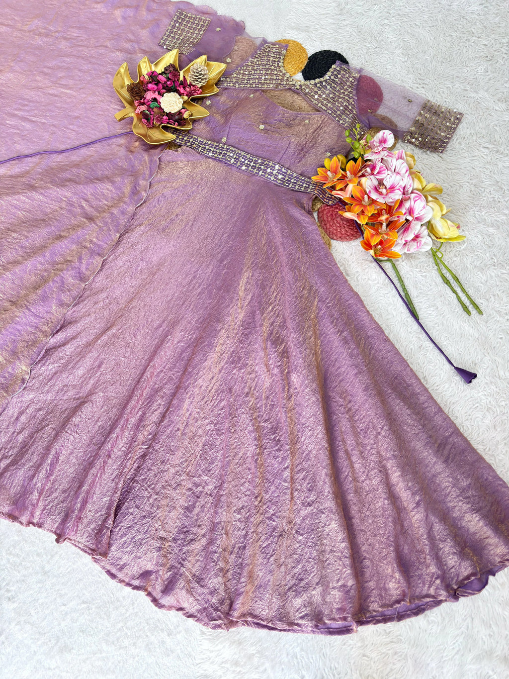 Doremon Crush Gown with Dupatta 4