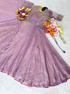Doremon Crush Gown with Dupatta 4