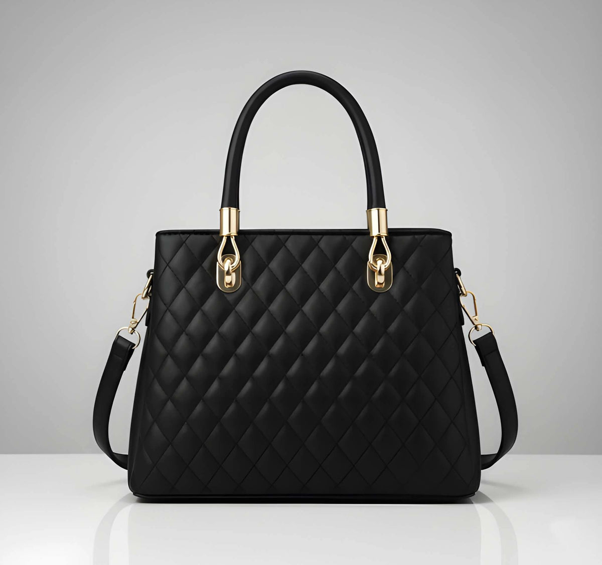 Stylish Ladies PU Leather Shoulder Handbag Premium Fashion Tote Bag with Spacious Multi-Compartment 5