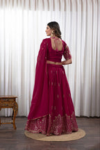 Georgette Embroidered Lehenga Choli Set 10