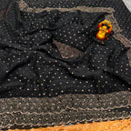 ❤️❤️Most Ever Gorgeous Space Silk Saree With Attractive Blouse Piece😍😍 5