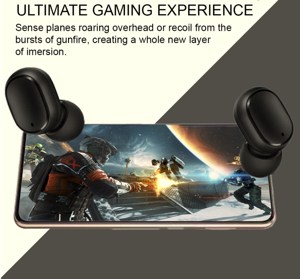 New Water Resistance TWS Wireless Earbuds With Hi-Fi Sound Quality