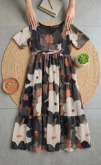 Alfino Chiffon Floral Maxi Dress 2