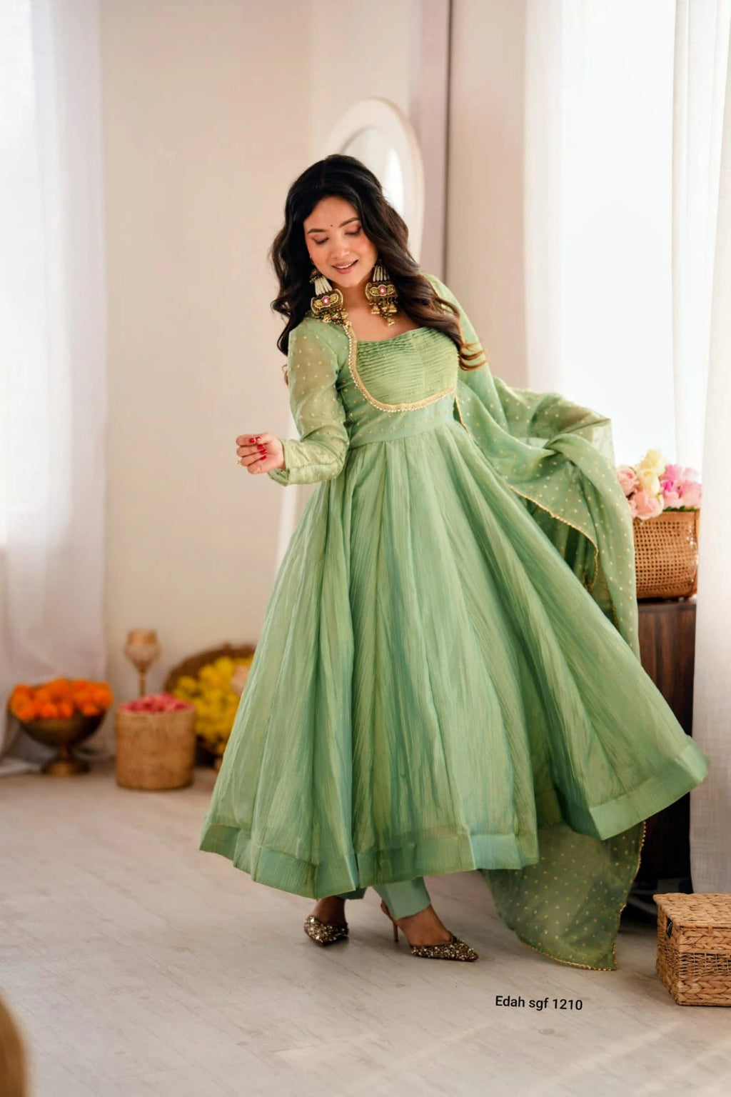 Salsa Gown with Dupatta Set 1