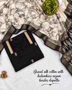 Butta Silk Cotton Top with Chennuri Silk Kalamkari Dupatta 3