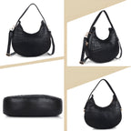 Women Fashion Hobo Bag, Casual Slouchy Handbag for Ladies, Versatile Shoulder Purse for Travel 5