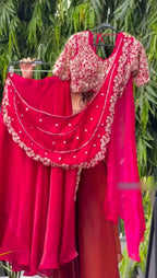 Fandy Satin Lehenga Saree 9
