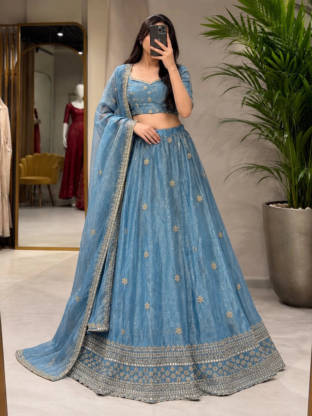 jaqard lehenga set 8