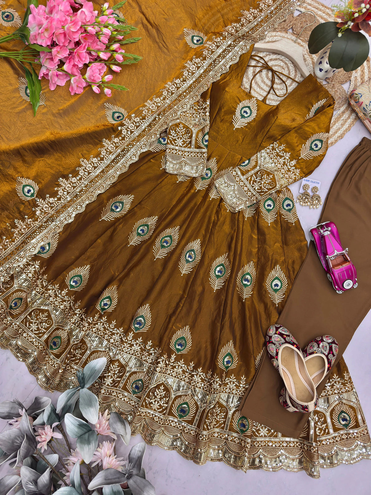 Heavy Fandy Silk Gown 9