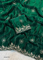 Fancy Space Silk Saree with Sequin Embroidery & C Pallu 1